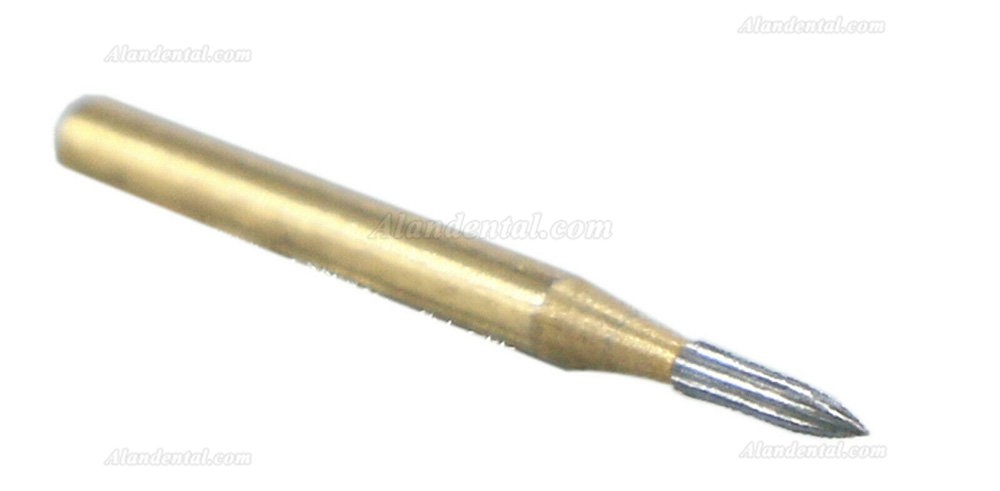 10Pcs Wave Dental Narrow Tapered End TF 7902 Bur Trimming Finishing 12 Blade Carbide Bur